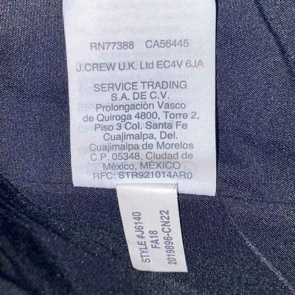 J-crew black Mercantile wool coat  Sz 8 - Picture 7 of 14